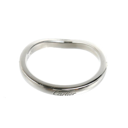 CARTIER カルティエ Pt950プラチナ バレリーナ カーブ ウェディング リング・指輪 B4093048 ダイヤモンド 8号 48 2.9g レディース【中古】【美品】