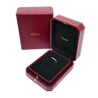 CARTIER カルティエ Pt950プラチナ バレリーナ カーブ ウェディング リング・指輪 B4093048 ダイヤモンド 8号 48 2.9g レディース【中古】【美品】