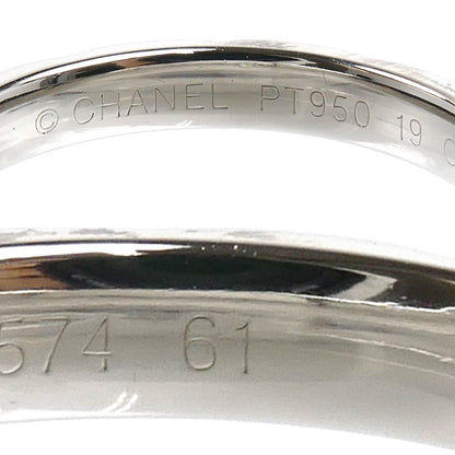 CHANEL シャネル Pt950プラチナ マトラッセ 1PD リング・指輪 J2822 ダイヤモンド 20.5号 61 6.2g メンズ【中古】【美品】