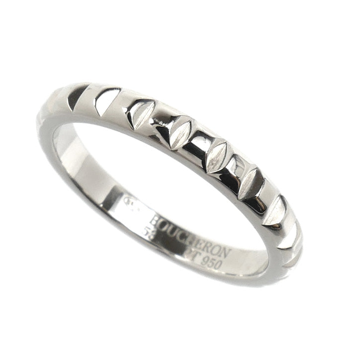 Boucheron ブシュロン Pt950プラチナ キャトル クルドパリ リング・指輪 JAL00109 13号 53 4.7g レディース【中古】【美品】