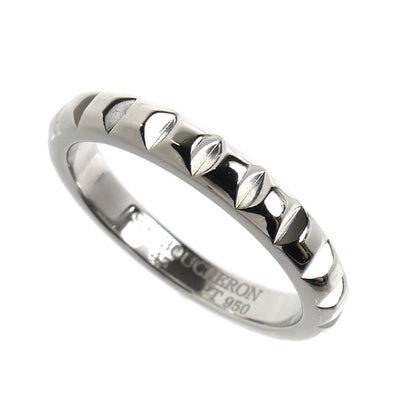 Boucheron ブシュロン Pt950プラチナ キャトル クルドパリ ミディアム リング・指輪 JAL00109 7号 47 4.1g レディース【中古】【美品】
