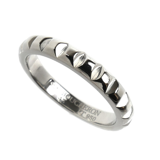 Boucheron ブシュロン Pt950プラチナ キャトル クルドパリ ミディアム リング・指輪 JAL00109 7号 47 4.1g レディース【中古】【美品】