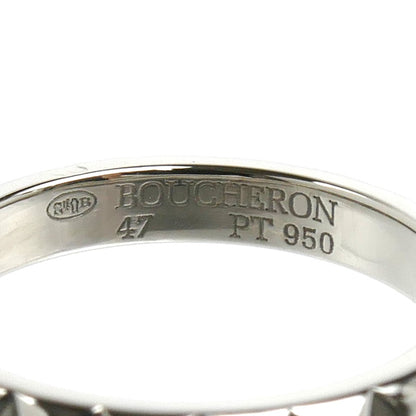 Boucheron ブシュロン Pt950プラチナ キャトル クルドパリ ミディアム リング・指輪 JAL00109 7号 47 4.1g レディース【中古】【美品】