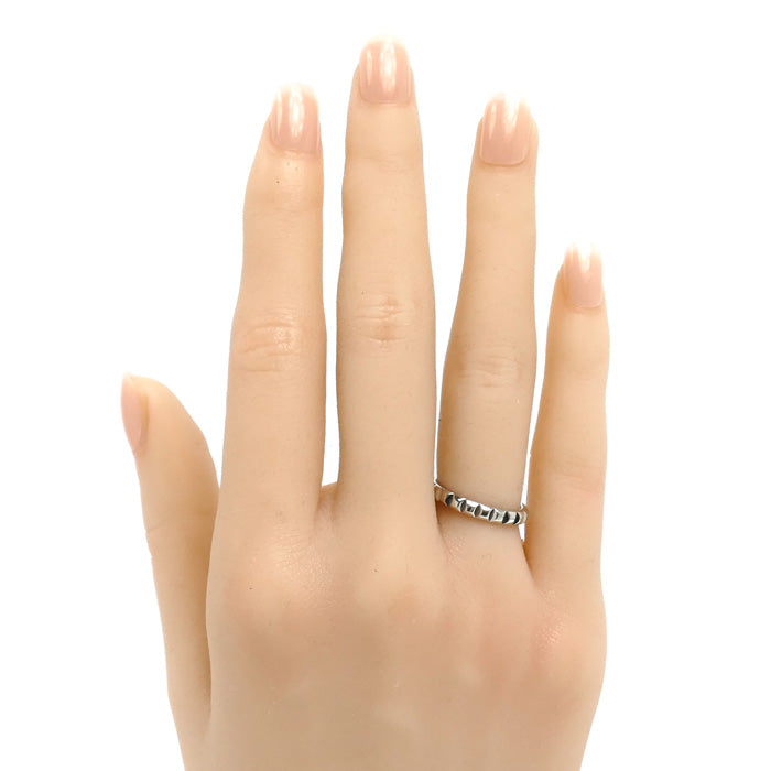Boucheron ブシュロン Pt950プラチナ キャトル クルドパリ ミディアム リング・指輪 JAL00109 7号 47 4.1g レディース【中古】【美品】