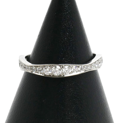 HARRY WINSTON ハリーウィンストン Pt950プラチナ パヴェ ウェーブ リング・指輪 WBDPPVWAFT-055 ダイヤモンド 10号 50 3.0g レディース【中古】【美品】