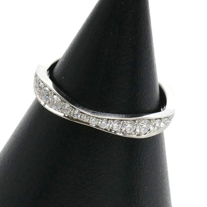 HARRY WINSTON ハリーウィンストン Pt950プラチナ パヴェ ウェーブ リング・指輪 WBDPPVWAFT-055 ダイヤモンド 10号 50 3.0g レディース【中古】【美品】