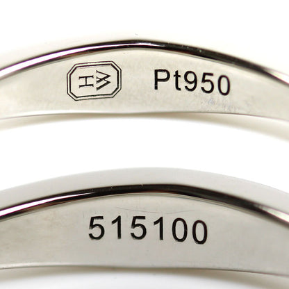 HARRY WINSTON ハリーウィンストン Pt950プラチナ パヴェ ウェーブ リング・指輪 WBDPPVWAFT-055 ダイヤモンド 10号 50 3.0g レディース【中古】【美品】