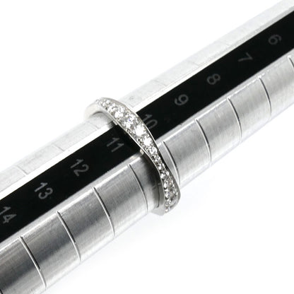 HARRY WINSTON ハリーウィンストン Pt950プラチナ パヴェ ウェーブ リング・指輪 WBDPPVWAFT-055 ダイヤモンド 10号 50 3.0g レディース【中古】【美品】
