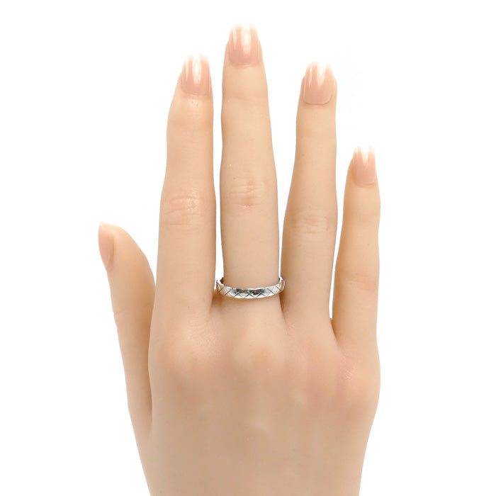 CHANEL シャネル K18WG ホワイトゴールド ココクラッシュ リング・指輪 J11793 14.5号 55 4.0g レディース【中古】【美品】