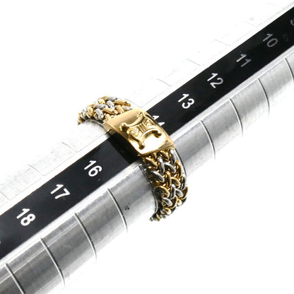 CELINE セリーヌ K18YG イエローゴールド K18WG ホワイトゴールド トリオンフ リング・指輪 14.5号 5.5g レディース【中古】