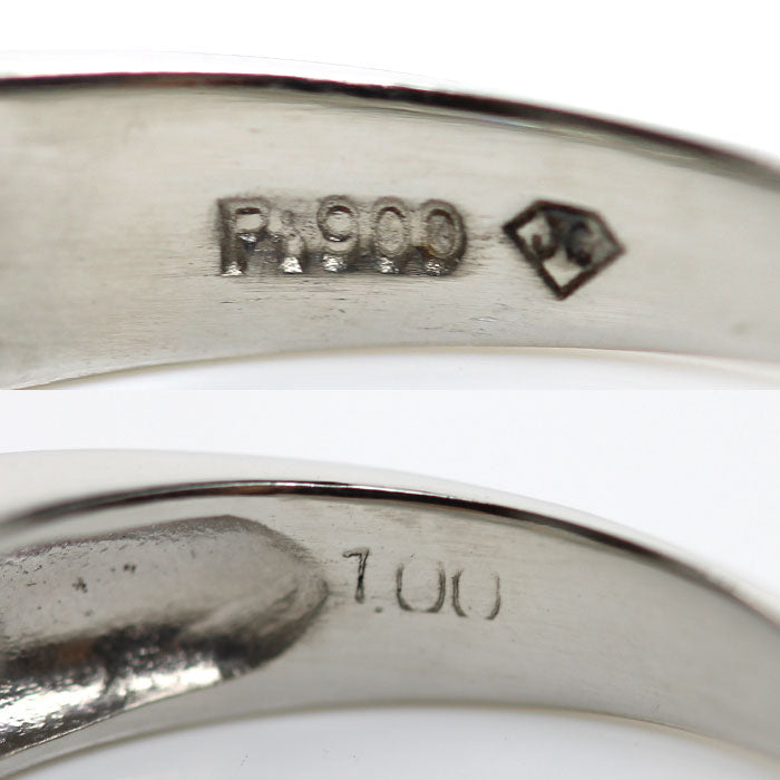 Pt900プラチナ リング・指輪 ダイヤモンド1.00ct 12号 4.8g レディース【中古】【美品】