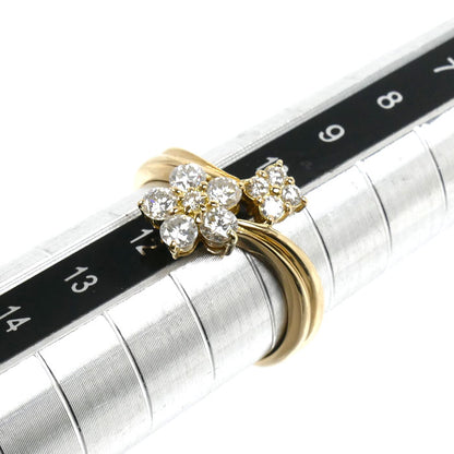 K18YG イエローゴールド リング・指輪 ダイヤモンド0.50ct 11号 3.3g レディース【中古】