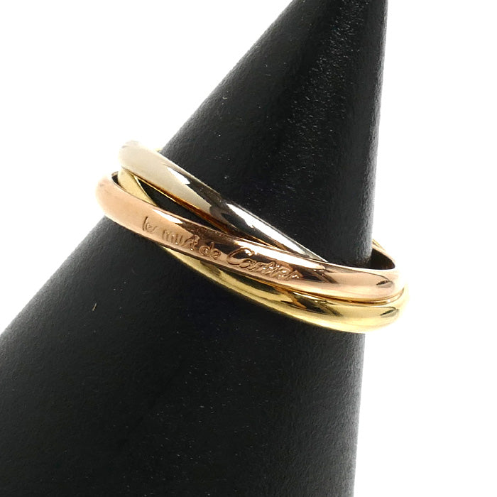 CARTIER カルティエ K18YG/PG/WG les must de Cartier トリニティXS リング・指輪 12.5号 53 3.7g レディース【中古】【美品】