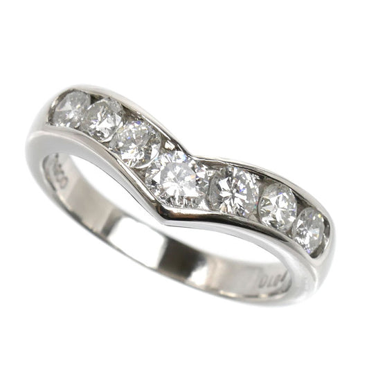 Pt900プラチナ リング・指輪 ダイヤモンド1.04ct 16号 5.9g V字 レディース【中古】【美品】