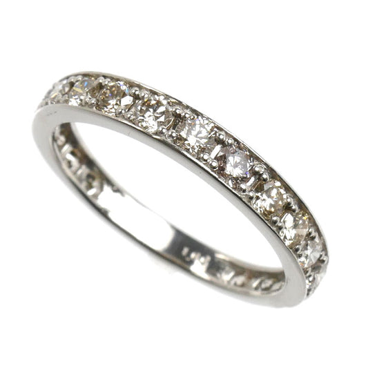 Pt900プラチナ エタニティ リング・指輪 ダイヤモンド1.00ct 15号 2.9g レディース【中古】