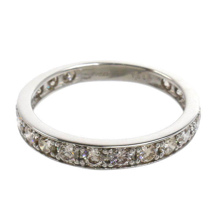 Pt900プラチナ エタニティ リング・指輪 ダイヤモンド1.00ct 15号 2.9g レディース【中古】