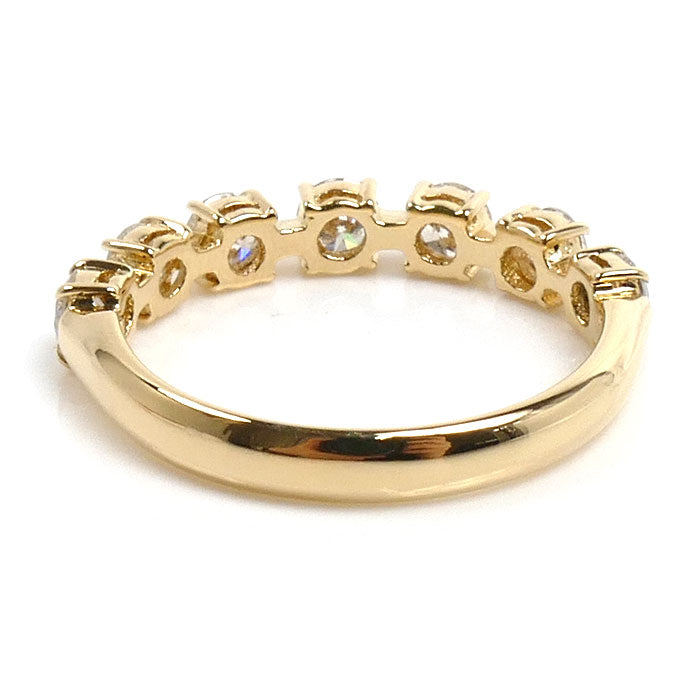 K18YG イエローゴールド リング・指輪 ダイヤモンド0.78ct 12号 2.5g レディース【中古】【美品】
