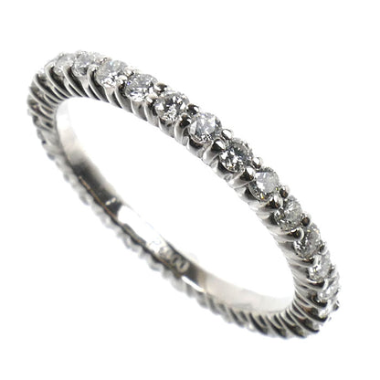 Pt900プラチナ フルエタニティ リング・指輪 ダイヤモンド0.64ct 8号 2.4g レディース【中古】【美品】