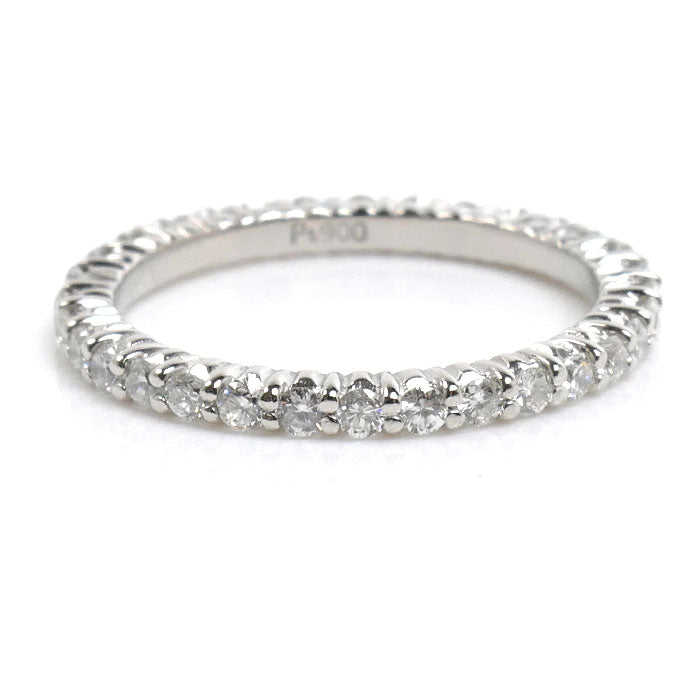 Pt900プラチナ フルエタニティ リング・指輪 ダイヤモンド0.64ct 8号 2.4g レディース【中古】【美品】