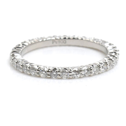 Pt900プラチナ フルエタニティ リング・指輪 ダイヤモンド0.64ct 8号 2.4g レディース【中古】【美品】