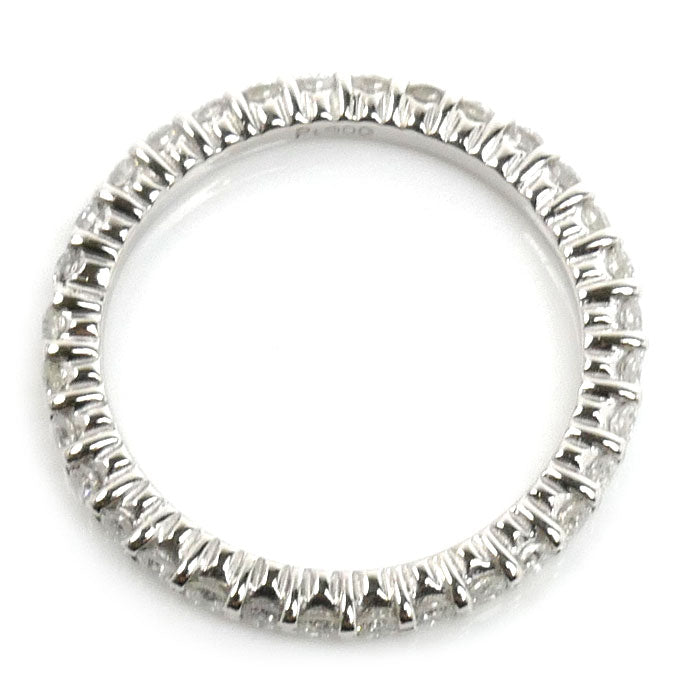 Pt900プラチナ フルエタニティ リング・指輪 ダイヤモンド0.64ct 8号 2.4g レディース【中古】【美品】
