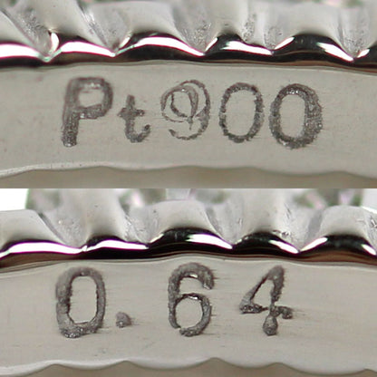 Pt900プラチナ フルエタニティ リング・指輪 ダイヤモンド0.64ct 8号 2.4g レディース【中古】【美品】