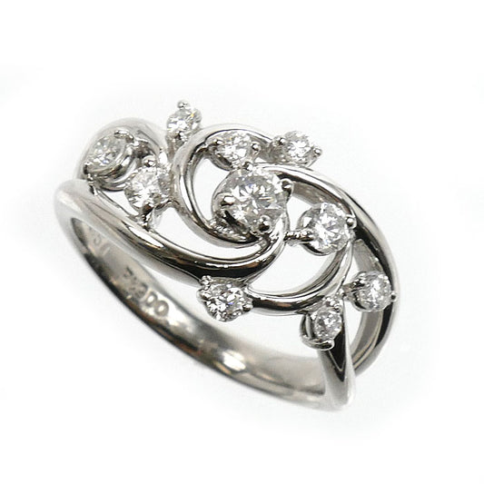 Pt900プラチナ リング・指輪 ダイヤモンド0.51ct 12号 7.2g レディース【中古】【美品】