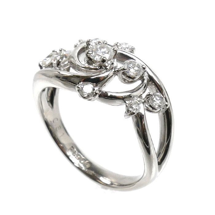 Pt900プラチナ リング・指輪 ダイヤモンド0.51ct 12号 7.2g レディース【中古】【美品】