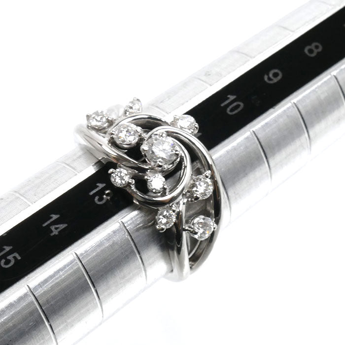 Pt900プラチナ リング・指輪 ダイヤモンド0.51ct 12号 7.2g レディース【中古】【美品】