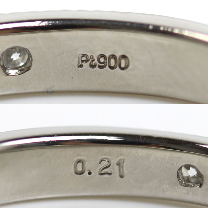 Pt900プラチナ リング・指輪 ダイヤモンド0.21ct 12号 3.8g レディース【中古】