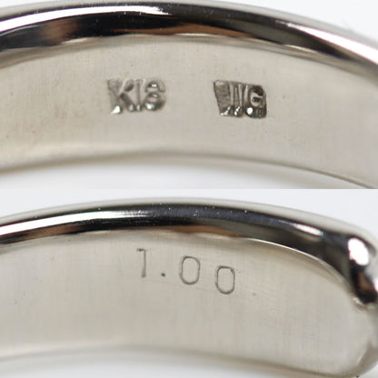 K18WG ホワイトゴールド リング・指輪 ダイヤモンド1.00ct 13号 5.6g レディース【中古】