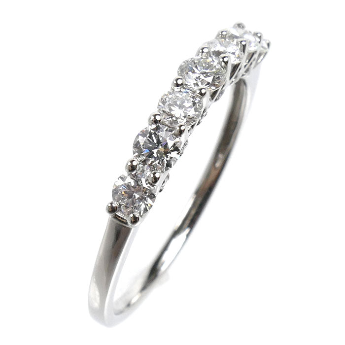 Pt950プラチナ リング・指輪 ダイヤモンド0.85ct 20号 3.1g 大きなサイズ レディース【中古】【美品】