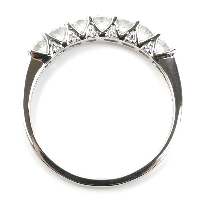 Pt950プラチナ リング・指輪 ダイヤモンド0.85ct 20号 3.1g 大きなサイズ レディース【中古】【美品】