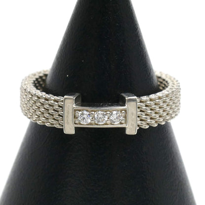 TIFFANY&Co. ティファニー シルバー925 サマセット リング・指輪 ダイヤモンド 10号 2.3g レディース【中古】