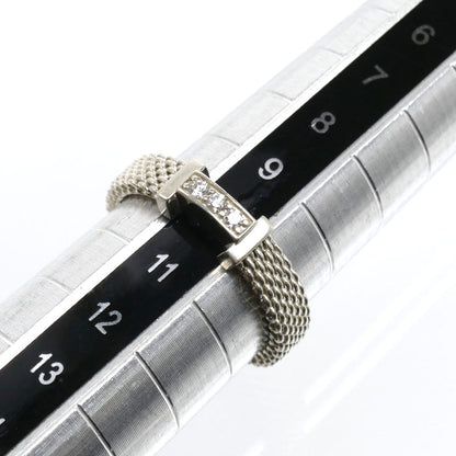 TIFFANY&Co. ティファニー シルバー925 サマセット リング・指輪 ダイヤモンド 10号 2.3g レディース【中古】