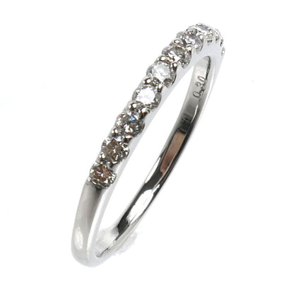 Pt900プラチナ ハーフエタニティ リング・指輪 ダイヤモンド0.30ct 10.5号 2.3g レディース【中古】【美品】