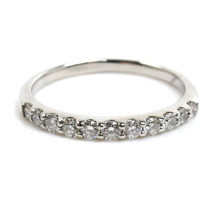 Pt900プラチナ ハーフエタニティ リング・指輪 ダイヤモンド0.30ct 10.5号 2.3g レディース【中古】【美品】