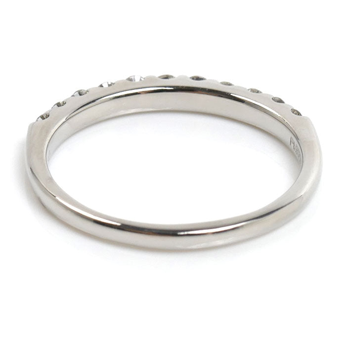 Pt900プラチナ ハーフエタニティ リング・指輪 ダイヤモンド0.30ct 10.5号 2.3g レディース【中古】【美品】