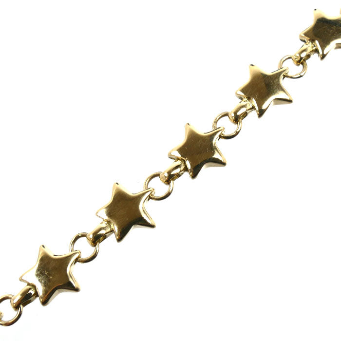 TIFFANY&Co. ティファニー K18YG イエローゴールド パフスター ブレスレット 15.7g 18cm レディース【中古】【美品】