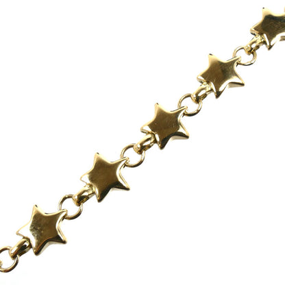 TIFFANY&Co. ティファニー K18YG イエローゴールド パフスター ブレスレット 15.7g 18cm レディース【中古】【美品】