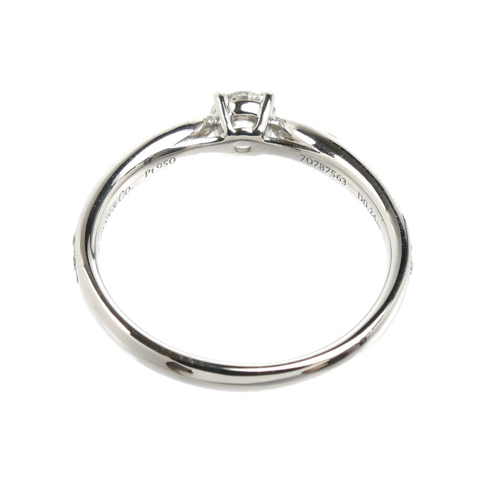 TIFFANY&Co. ティファニー Pt950プラチナ ハーモニー リング・指輪 ダイヤモンド0.24ct 9.5号 2.6g レディース【中古】【美品】