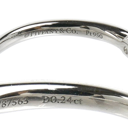 TIFFANY&Co. ティファニー Pt950プラチナ ハーモニー リング・指輪 ダイヤモンド0.24ct 9.5号 2.6g レディース【中古】【美品】