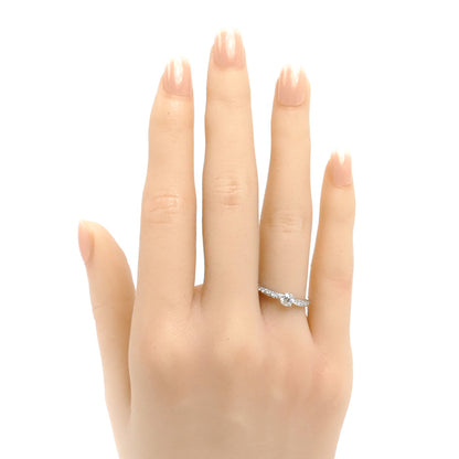 TIFFANY&Co. ティファニー Pt950プラチナ ハーモニー リング・指輪 ダイヤモンド0.24ct 9.5号 2.6g レディース【中古】【美品】