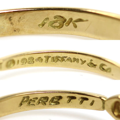 TIFFANY&Co. ティファニー K18YG イエローゴールド オープンハート リング・指輪 ダイヤモンド 9号 1.7g レディース【中古】