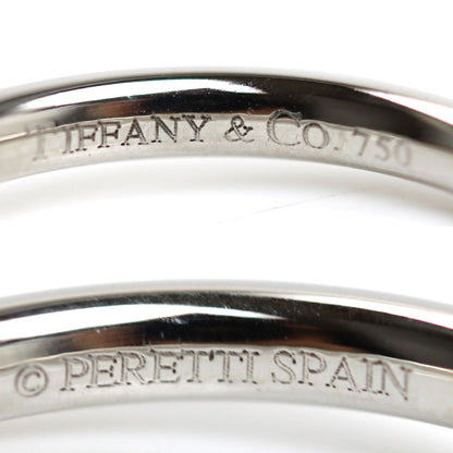 TIFFANY&Co. ティファニー K18WG ホワイトゴールド カーブドバンド 3PD リング・指輪 ダイヤモンド 10.5号 2.9g レディース【中古】【美品】