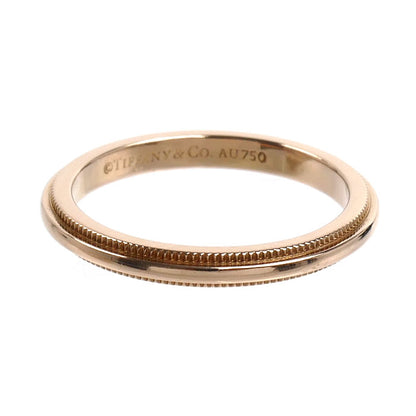 TIFFANY&Co. ティファニー K18PG ピンクゴールド ミルグレイン リング・指輪 9号 2.5g レディース【中古】