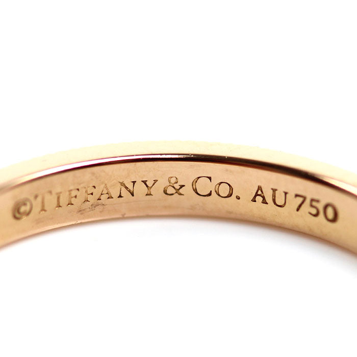 TIFFANY&Co. ティファニー K18PG ピンクゴールド ミルグレイン リング・指輪 9号 2.5g レディース【中古】