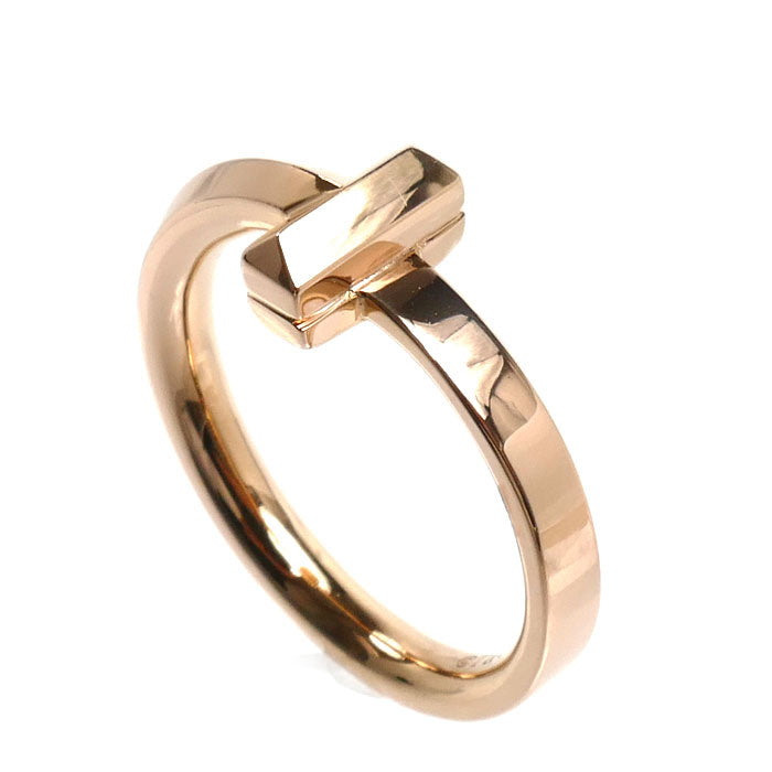 TIFFANY&Co. ティファニー K18PG ピンクゴールド Tワン リング・指輪 67797272 6号 3.6g レディース【中古】【美品】