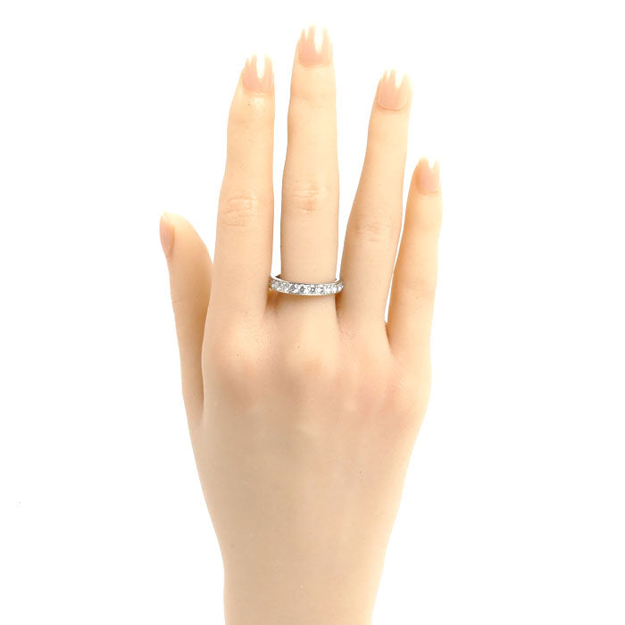 Pt900プラチナ フルエタニティ リング・指輪 ダイヤモンド1.80ct 16.5号 5.6g レディース【中古】