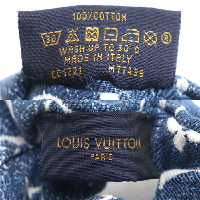 LOUIS VUITTON ルイ・ヴィトン コットン モノグラムデニム シュシュ